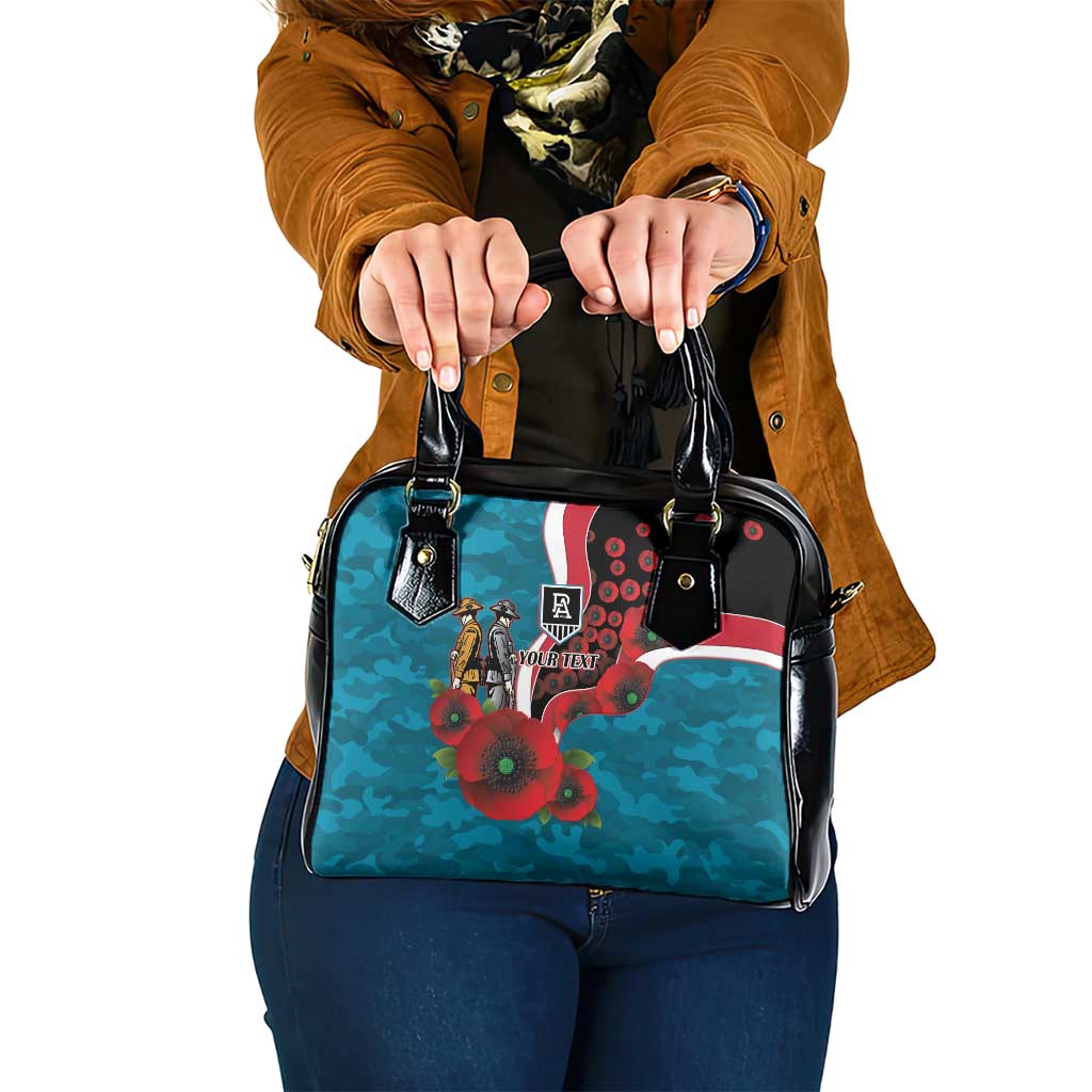 Port Power ANZAC Personalised Shoulder Handbag Lest We Forget Poppy Camo