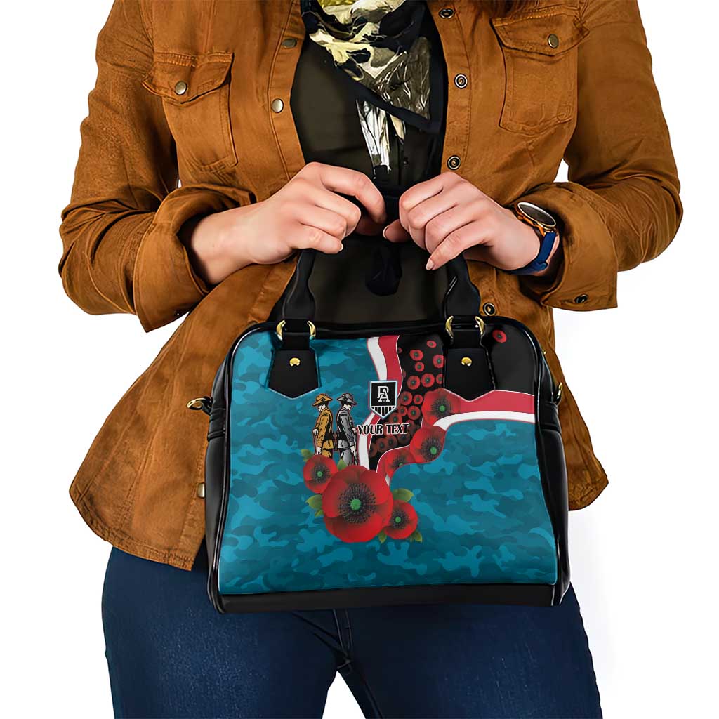 Port Power ANZAC Personalised Shoulder Handbag Lest We Forget Poppy Camo
