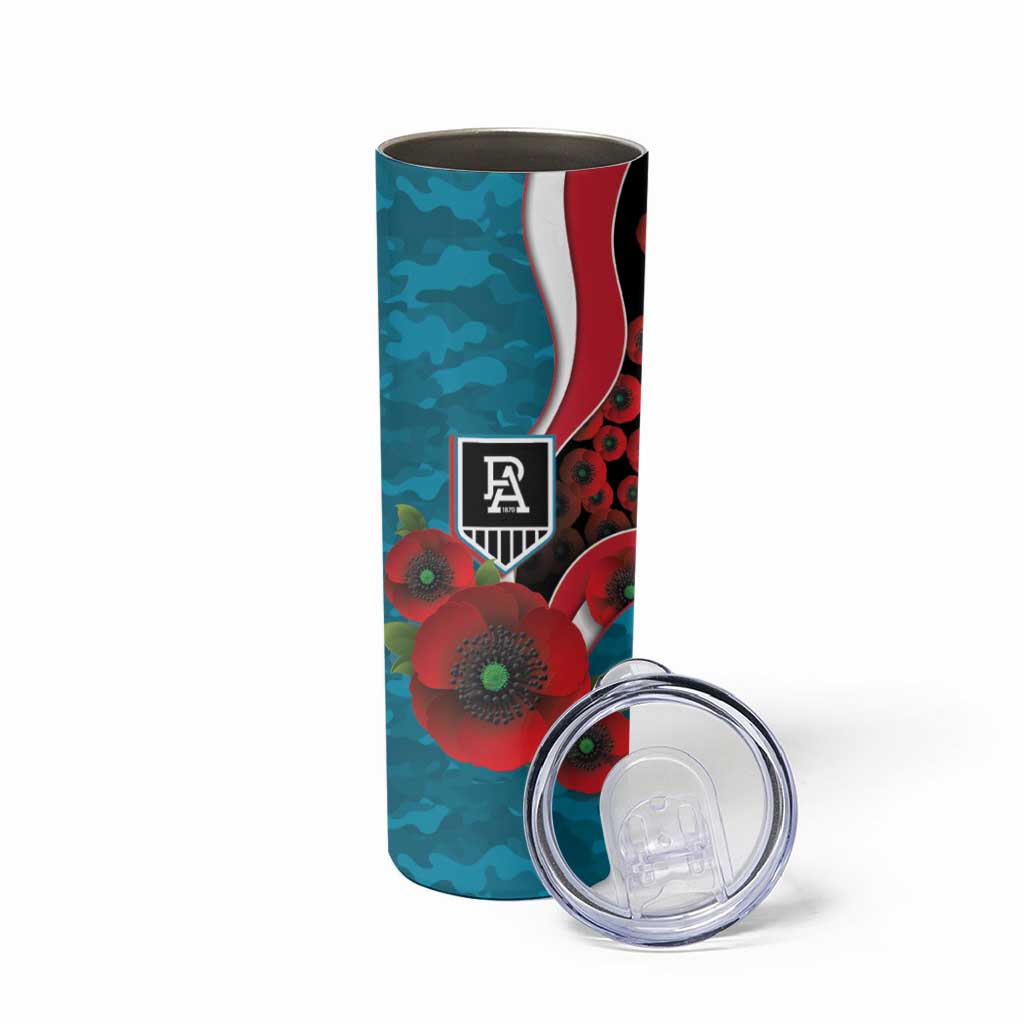 Port Power ANZAC Personalised Skinny Tumbler Lest We Forget Poppy Camo