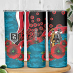 Port Power ANZAC Personalised Skinny Tumbler Lest We Forget Poppy Camo