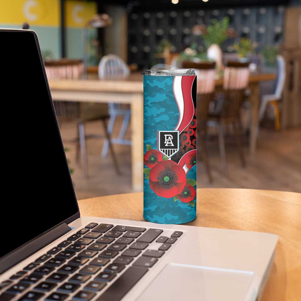 Port Power ANZAC Personalised Skinny Tumbler Lest We Forget Poppy Camo
