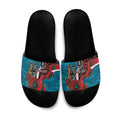 Port Power ANZAC Personalised Slide Sandals Lest We Forget Poppy Camo