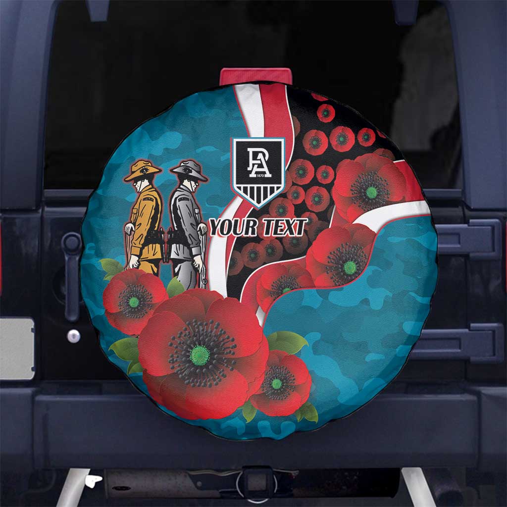 Port Power ANZAC Personalised Spare Tire Cover Lest We Forget Poppy Camo