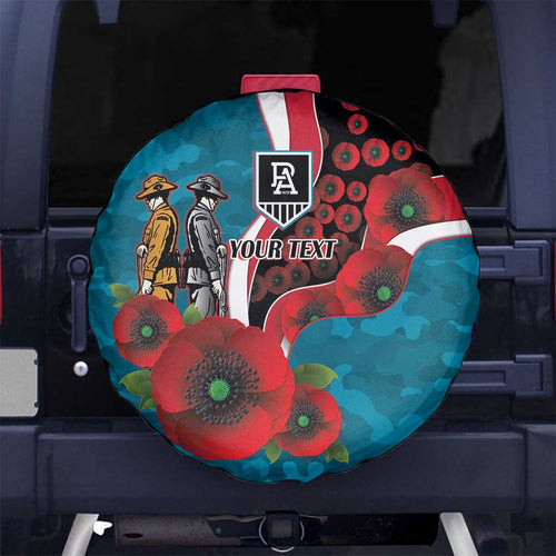 Port Power ANZAC Personalised Spare Tire Cover Lest We Forget Poppy Camo