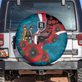 Port Power ANZAC Personalised Spare Tire Cover Lest We Forget Poppy Camo