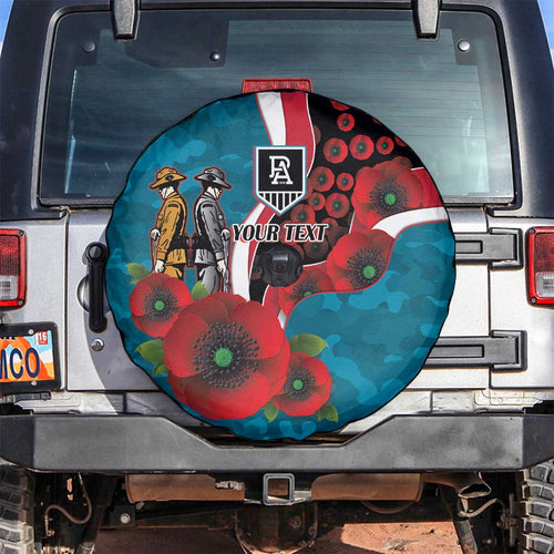 Port Power ANZAC Personalised Spare Tire Cover Lest We Forget Poppy Camo