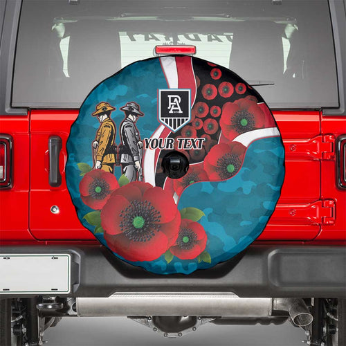 Port Power ANZAC Personalised Spare Tire Cover Lest We Forget Poppy Camo