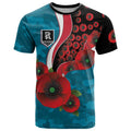 Port Power ANZAC Personalised T Shirt Lest We Forget Poppy Camo