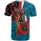 Port Power ANZAC Personalised T Shirt Lest We Forget Poppy Camo