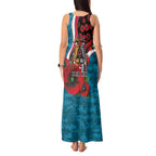 Port Power ANZAC Personalised Tank Maxi Dress Lest We Forget Poppy Camo