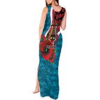 Port Power ANZAC Personalised Tank Maxi Dress Lest We Forget Poppy Camo