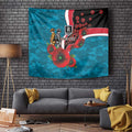 Port Power ANZAC Personalised Tapestry Lest We Forget Poppy Camo