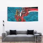 Port Power ANZAC Personalised Tapestry Lest We Forget Poppy Camo