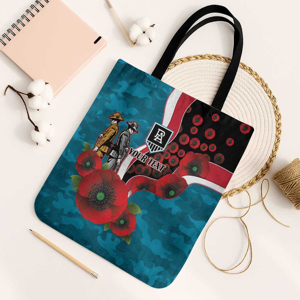 Port Power ANZAC Personalised Tote Bag Lest We Forget Poppy Camo