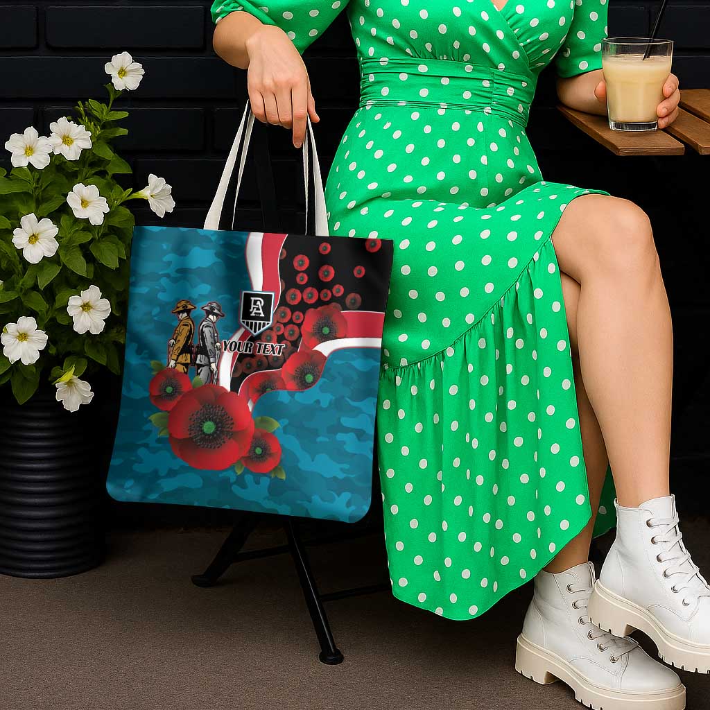 Port Power ANZAC Personalised Tote Bag Lest We Forget Poppy Camo