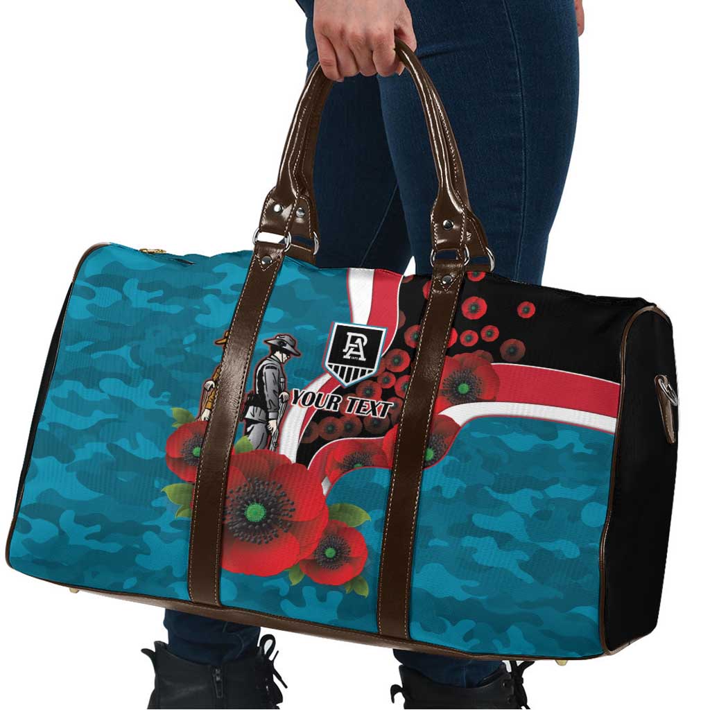 Port Power ANZAC Personalised Travel Bag Lest We Forget Poppy Camo