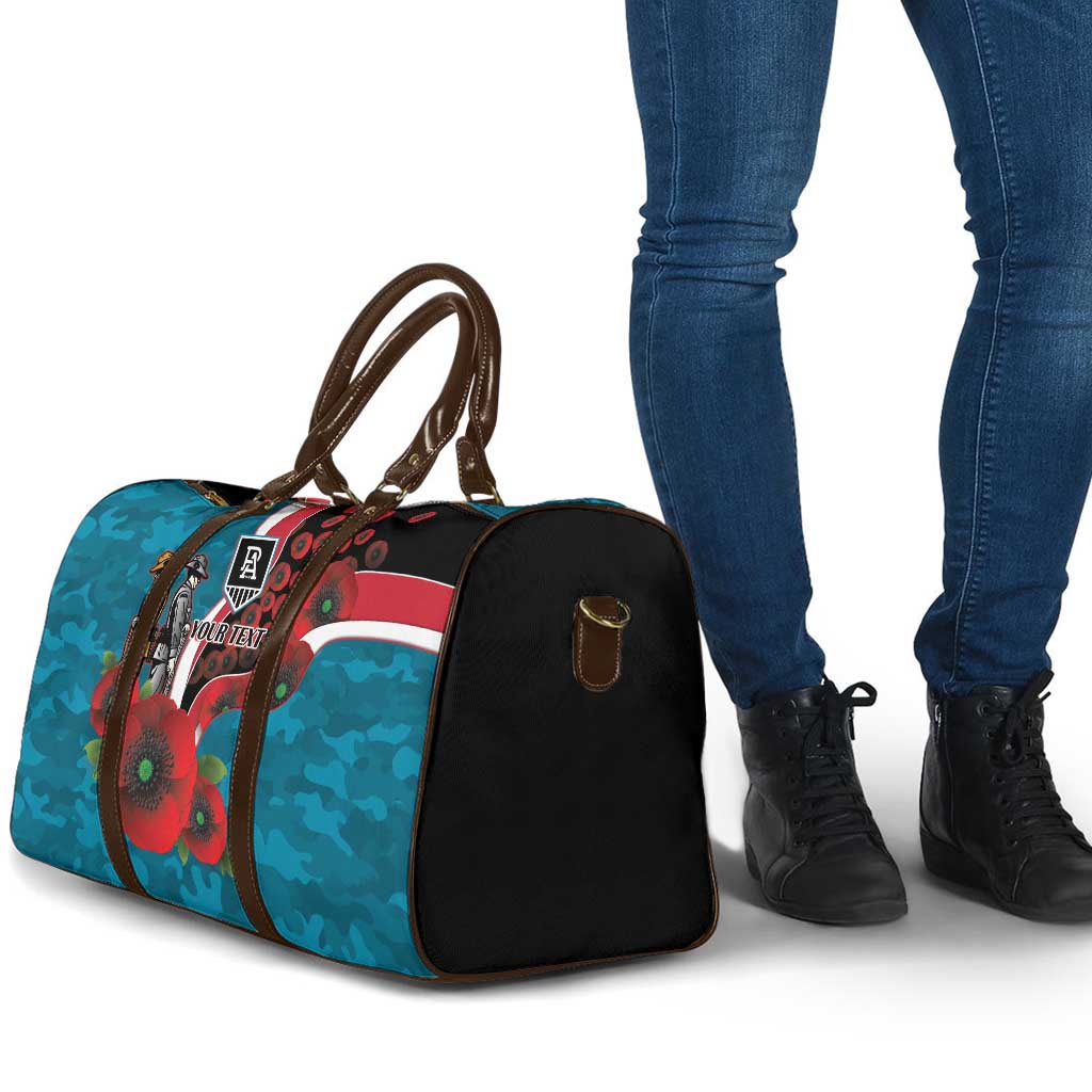 Port Power ANZAC Personalised Travel Bag Lest We Forget Poppy Camo