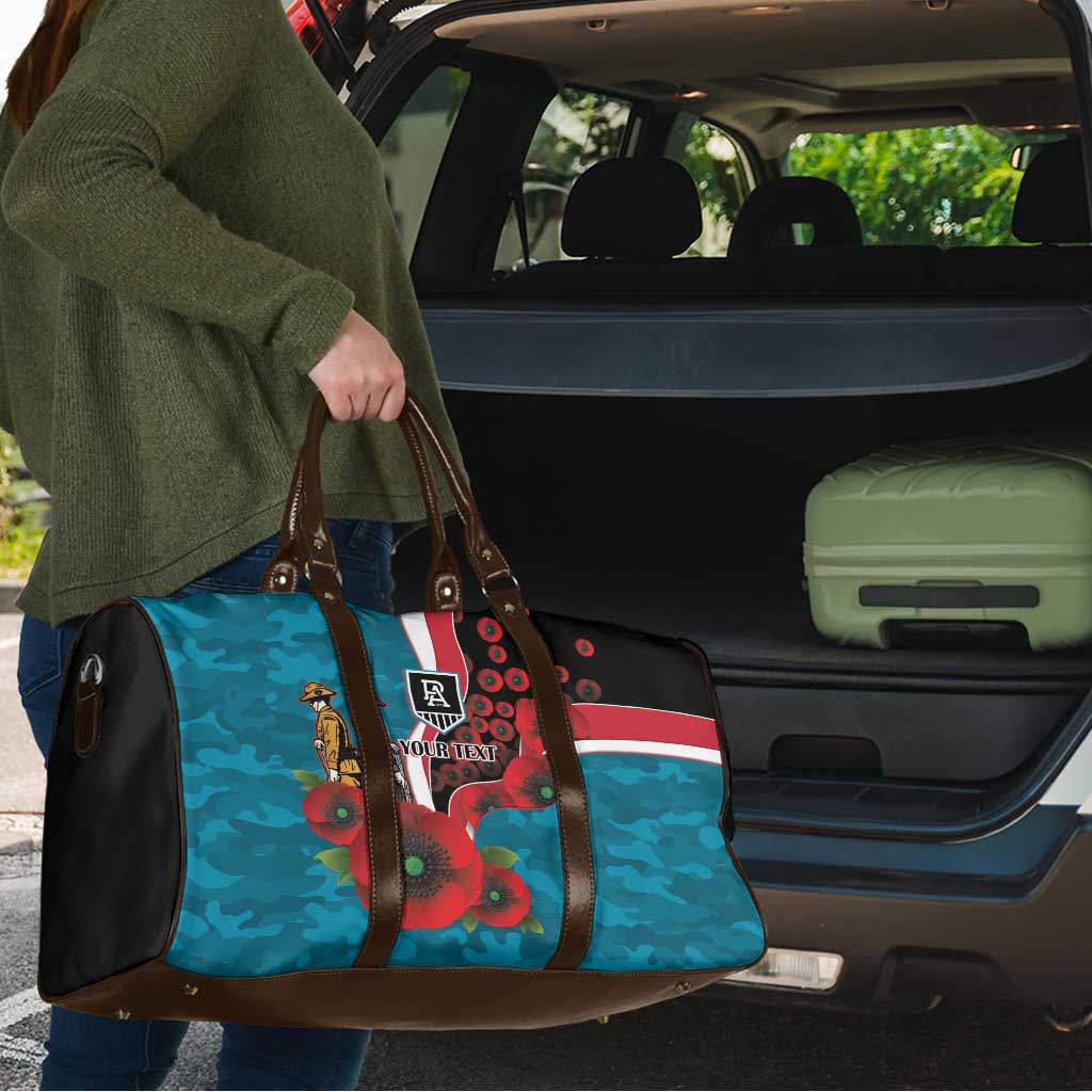 Port Power ANZAC Personalised Travel Bag Lest We Forget Poppy Camo