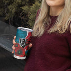 Port Power ANZAC Personalised Tumbler Cup Lest We Forget Poppy Camo