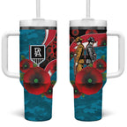 Port Power ANZAC Personalised Tumbler With Handle Lest We Forget Poppy Camo