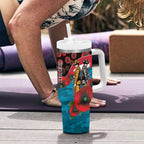 Port Power ANZAC Personalised Tumbler With Handle Lest We Forget Poppy Camo