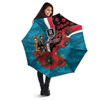 Port Power ANZAC Personalised Umbrella Lest We Forget Poppy Camo