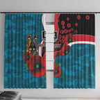 Port Power ANZAC Personalised Window Curtain Lest We Forget Poppy Camo