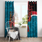 Port Power ANZAC Personalised Window Curtain Lest We Forget Poppy Camo