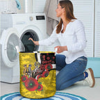 Richmond Tigers ANZAC Personalised Laundry Basket Lest We Forget Poppy Camo