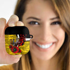 Richmond Tigers ANZAC Personalised AirPods Case Lest We Forget Poppy Camo