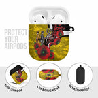 Richmond Tigers ANZAC Personalised AirPods Case Lest We Forget Poppy Camo