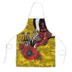 Richmond Tigers ANZAC Personalised Apron Lest We Forget Poppy Camo