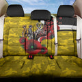 Richmond Tigers ANZAC Personalised Back Car Seat Cover Lest We Forget Poppy Camo