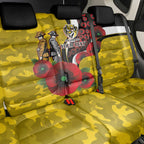 Richmond Tigers ANZAC Personalised Back Car Seat Cover Lest We Forget Poppy Camo