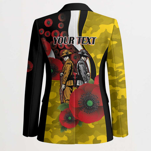 Richmond Tigers ANZAC Personalised Blazer Lest We Forget Poppy Camo