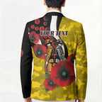 Richmond Tigers ANZAC Personalised Blazer Lest We Forget Poppy Camo