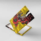 Richmond Tigers ANZAC Personalised Canvas Wall Art Lest We Forget Poppy Camo