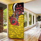 Richmond Tigers ANZAC Personalised Door Cover Lest We Forget Poppy Camo