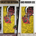 Richmond Tigers ANZAC Personalised Door Cover Lest We Forget Poppy Camo