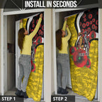 Richmond Tigers ANZAC Personalised Door Cover Lest We Forget Poppy Camo