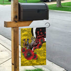 Richmond Tigers ANZAC Personalised Garden Flag Lest We Forget Poppy Camo