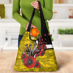 Richmond Tigers ANZAC Personalised Grocery Bag Lest We Forget Poppy Camo