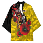 Richmond Tigers ANZAC Personalised Kimono Lest We Forget Poppy Camo