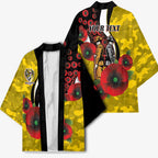 Richmond Tigers ANZAC Personalised Kimono Lest We Forget Poppy Camo