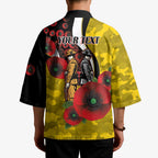 Richmond Tigers ANZAC Personalised Kimono Lest We Forget Poppy Camo