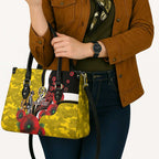 Richmond Tigers ANZAC Personalised Leather Bag Lest We Forget Poppy Camo