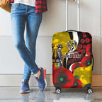Richmond Tigers ANZAC Personalised Luggage Cover Lest We Forget Poppy Camo
