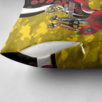 Richmond Tigers ANZAC Personalised Pillow Cover Lest We Forget Poppy Camo