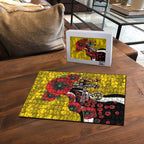 Richmond Tigers ANZAC Personalised Puzzle Lest We Forget Poppy Camo