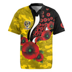 Richmond Tigers ANZAC Personalised Rugby Jersey Lest We Forget Poppy Camo